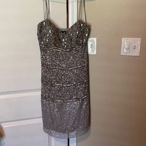 Aidan Mattox beaded cocktail dress